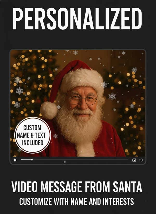 Personalized Santa video creation - fully customized for your child